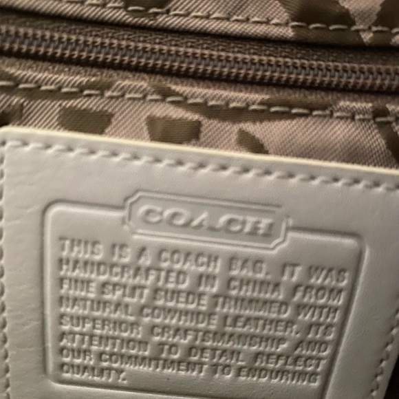 Coach (with COA) Soft Green Suede Handbag - Picture 5 of 7